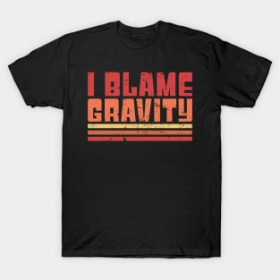 Gravity - Get Well Gift Fractured Broken Knee Cap T-Shirt